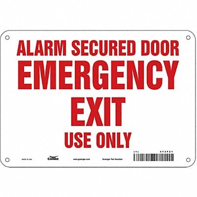 Safety Sign 7 in x 10 in Aluminum