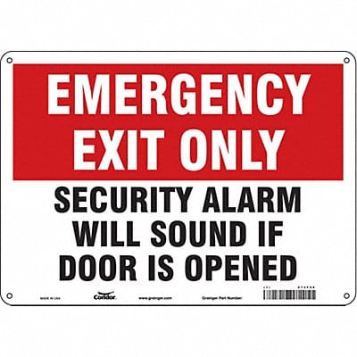 Safety Sign 10 in x 14 in Aluminum