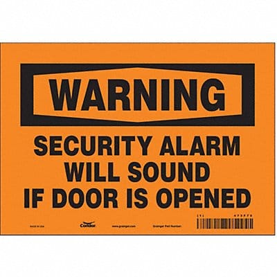 Safety Sign 7 in x 10 in Vinyl