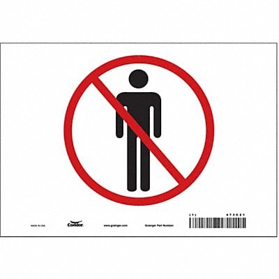 Safety Sign 7 in x 10 in Vinyl