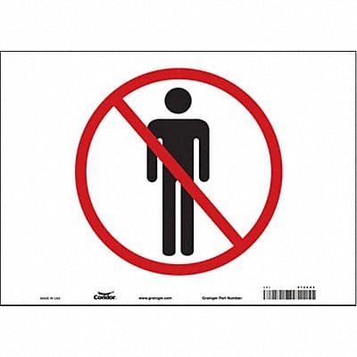 Safety Sign 10 in x 14 in Vinyl