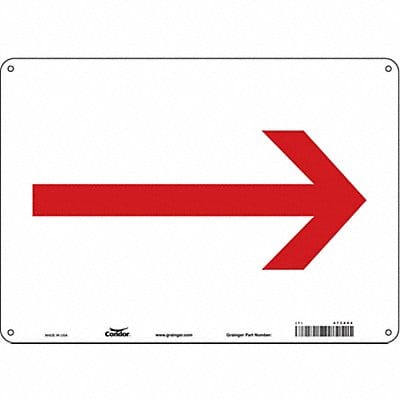 Safety Sign 10 in x 14 in Aluminum