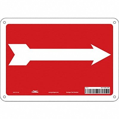 Safety Sign 7 in x 10 in Aluminum