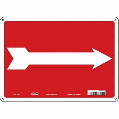 Safety Sign 10 in x 14 in Polyethylene