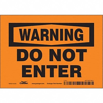 Safety Sign 5 inx7 in Vinyl