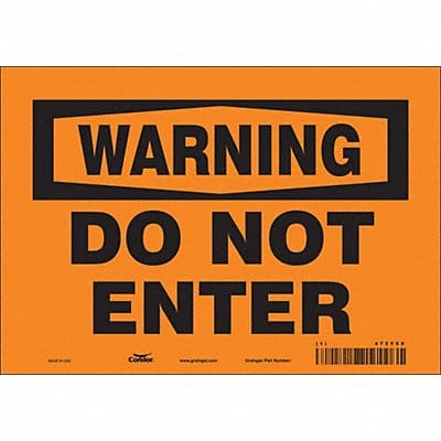 Safety Sign 7 inx10 in Vinyl