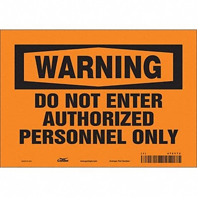 Safety Sign 7 in x 10 in Vinyl