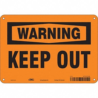 Safety Sign 7 in x 10 in Aluminum