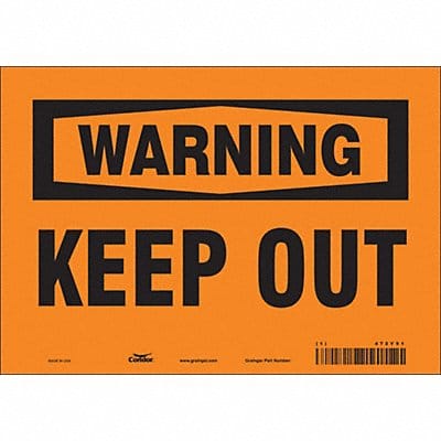 Safety Sign 7 inx10 in Vinyl