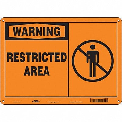 Safety Sign 10 inx14 in Polyethylene