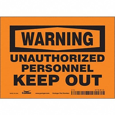 Safety Sign 5 inx7 in Vinyl