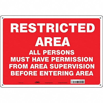 Safety Sign 14 inx20 in Aluminum