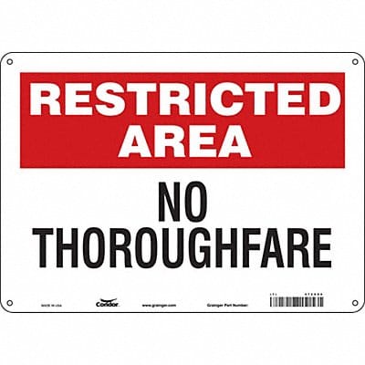 Safety Sign 10 inx14 in Aluminum