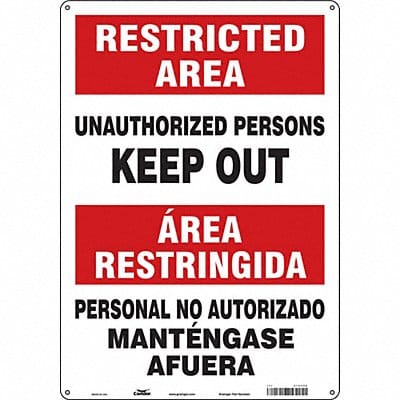 Safety Sign 20 in x 14 in Aluminum