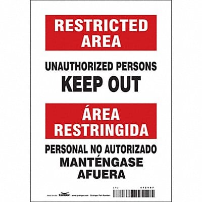 Safety Sign 10 inx7 in Vinyl