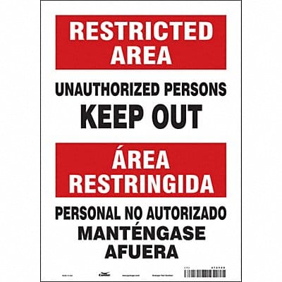 Safety Sign 14 inx10 in Vinyl