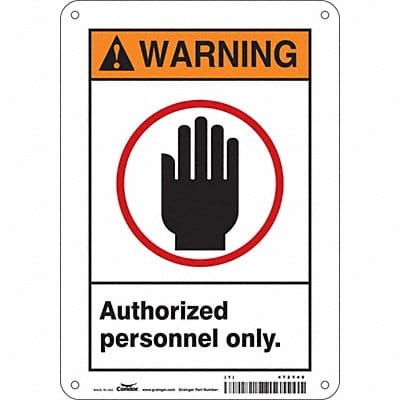 Safety Sign 10 inx7 in Aluminum