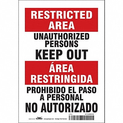 Safety Sign 10 in x 7 in Vinyl