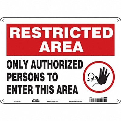 Safety Sign 10 inx14 in Polyethylene