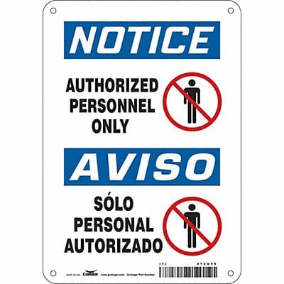 Safety Sign 10 inx7 in Polyethylene