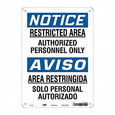 Safety Sign 14 inx10 in Aluminum