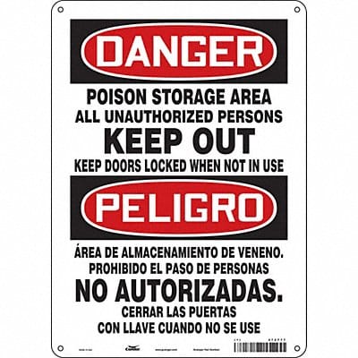 Safety Sign 14 in x 10 in Aluminum