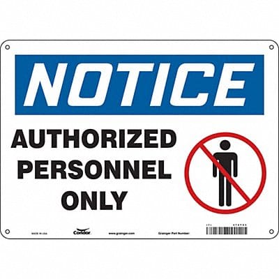 Safety Sign 10 inx14 in Polyethylene