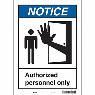 Safety Sign 14 inx10 in Vinyl