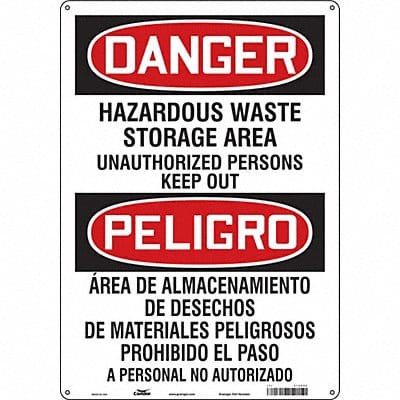 Safety Sign 20 in x 14 in Aluminum