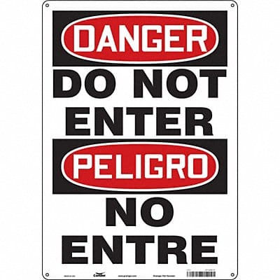 Safety Sign 20 in x 14 in Aluminum