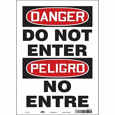 Safety Sign 14 inx10 in Vinyl