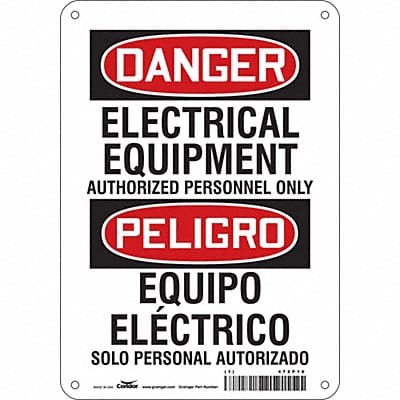 Safety Sign 10 inx7 in Aluminum