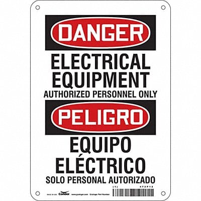 Safety Sign 10 inx7 in Polyethylene