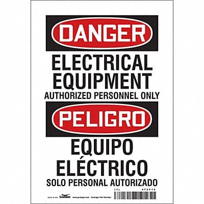 Safety Sign 10 inx7 in Vinyl