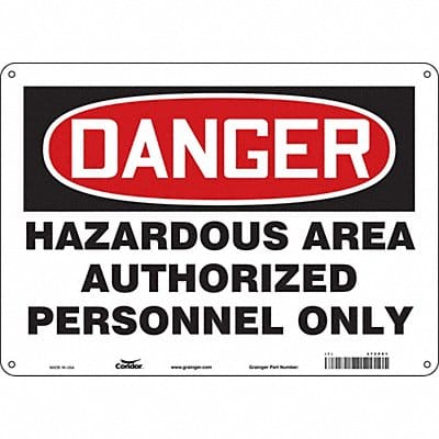 Safety Sign 10 in x 14 in Vinyl