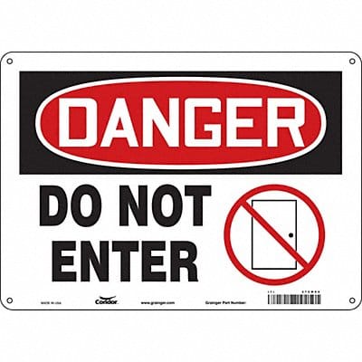 Safety Sign 10 inx14 in Aluminum