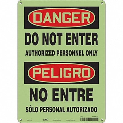 Safety Sign 14 in x 10 in Polyethylene