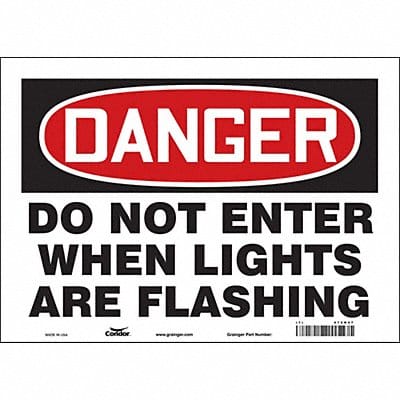 Safety Sign 10 inx14 in Vinyl