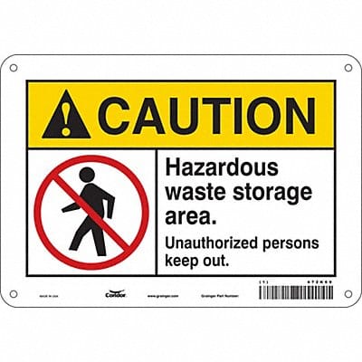 Safety Sign 7 inx10 in Polyethylene