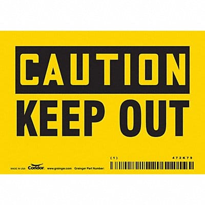 Safety Sign 3.5in x 5in Vinyl