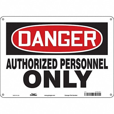 Safety Sign 10 inx14 in Polyethylene