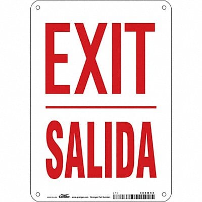 K1873 Safety Sign 10 in x 7 in Polyethylene