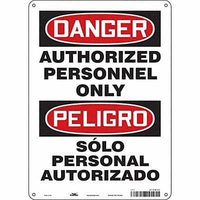 Safety Sign 14 inx10 in Polyethylene