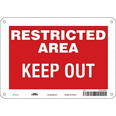 Safety Sign 7 inx10 in Polyethylene