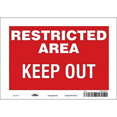 Safety Sign 7 inx10 in Vinyl