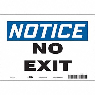 Safety Sign 7 in x 10 in Vinyl