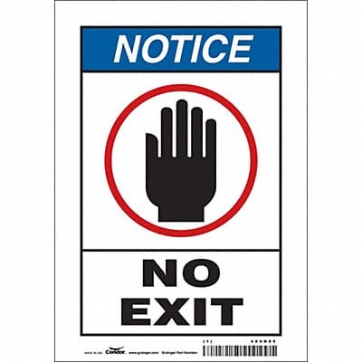 Safety Sign 10 in x 7 in Vinyl