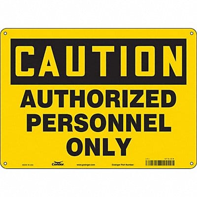 Safety Sign 10 inx14 in Aluminum