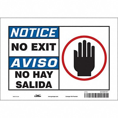 Safety Sign 7 in x 10 in Vinyl