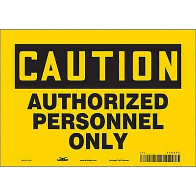 Safety Sign 7 inx10 in Vinyl